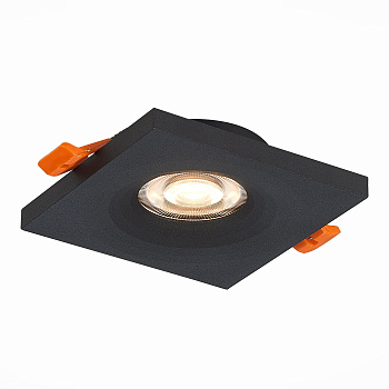Светильник встраиваемый Черный GU10 1*50Вт L94xW94xH27 220В Без ламп ST205.418.01 ST LUCE