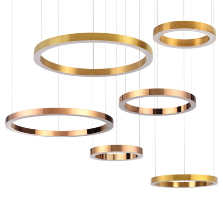 Подвесн.св-к LED 4000K 42W 2100Лм (2 вида крепл.) полированное золото/металл BRIZZI ODEON LIGHT