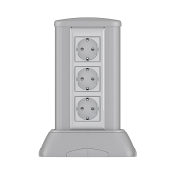 Миниколонна алюминиевая, 0.25м, цвет темно-серебристый металлик DKC