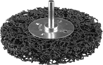 Профессионал. Щетка дисковая для дрели, нейлоновая проволока с абразивным покрытием, с открытой агрессивной структурой, 50мм ЗУБР