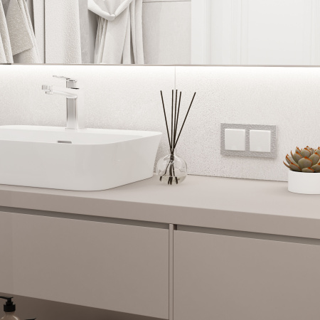 Hammer Рамка на 2 поста (серебряный) Werkel