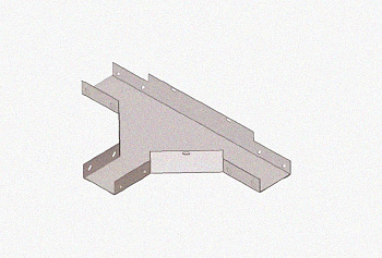 Лоток тройниковый замковый перфорированный ОТЗ 150х60 УТ1,5, горячее цинкование S1,0