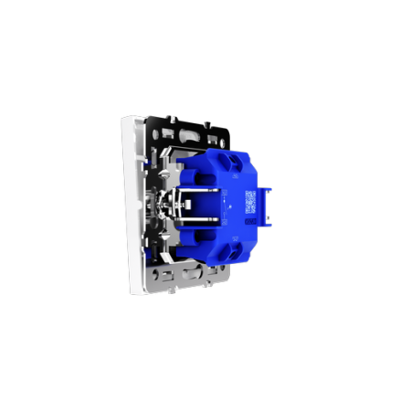 Выключатель встраиваемый Voltum S70 одноклавишный с подсветкой 10А, (белый глянцевый)