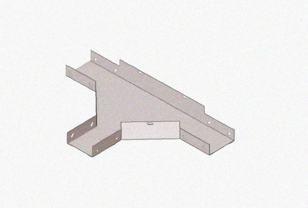 Лоток тройниковый замковый перфорированный ОТЗ 150х60 УТ1,5, горячее цинкование S1,0