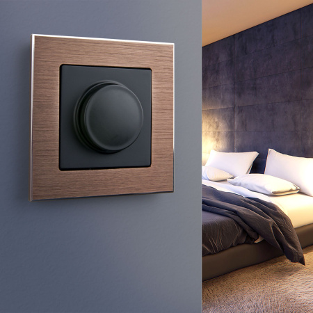 Диммер (черный матовый) СУ IP20 Werkel