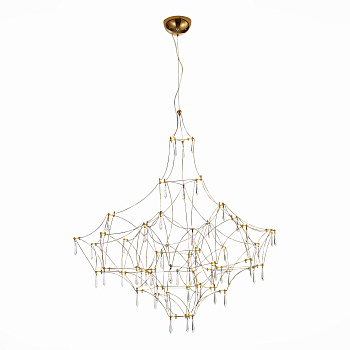 Люстра подвесная Золотистый, Прозрачный LED 114*0,45Вт 3000К SL797.203.114 ST LUCE