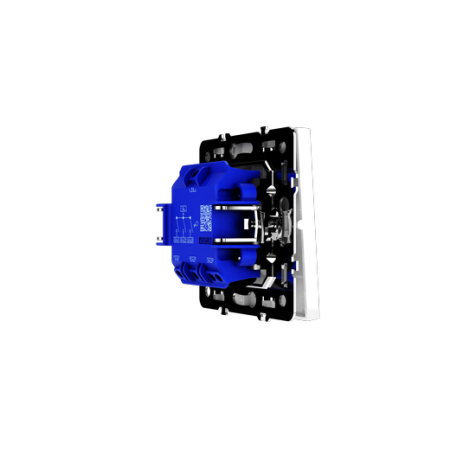 Выключатель встраиваемый Voltum S70 трехклавишный 10А, (белый глянцевый)