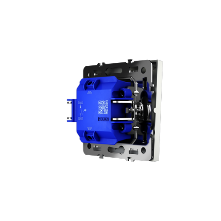 Выключатель встраиваемый Voltum S70 одноклавишный с подсветкой 10А, (сталь)