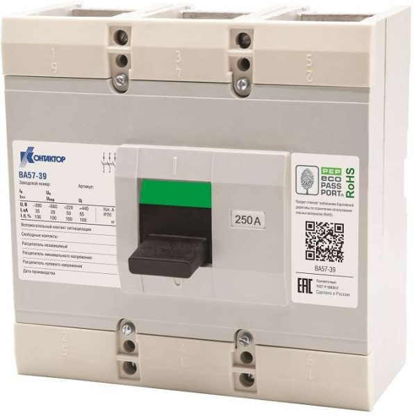 Выключатель автоматический ВА57-39-340010-500А-660/380AC-5000А