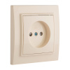 Минск Розетка 1-мест, СП б/з 10 А с защ, штор, бежевый EKF Минск Розетка 1-мест, СП б/з 10 А с защ, штор, бежевый EKF