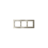 Рамка стеклянная Voltum S70 на 3 поста, (шелк, стекло)