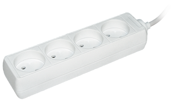 Удлинитель У4 4 места 2P/5м 2х0,75мм2 10А/250В IEK