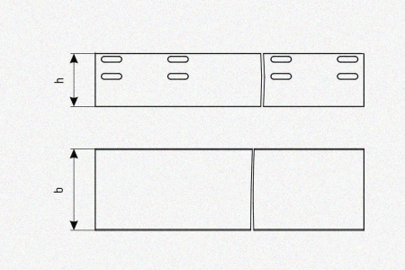 Лоток глухой ЛМГ 50х50х2000 УТ1,5, горячее цинкование, S1,2