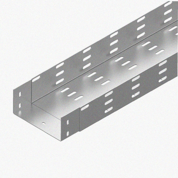Лоток монтажный цельный перфорированный ЛМЦ100х50х3000 УТ1,5, горячее цинкование, S1,0