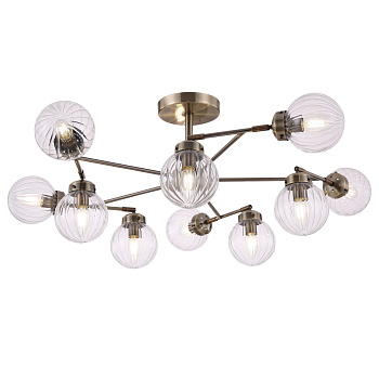 Люстра 10*E14 40Вт Латунь IP20 Daisy FR5041PL-10BS Freya