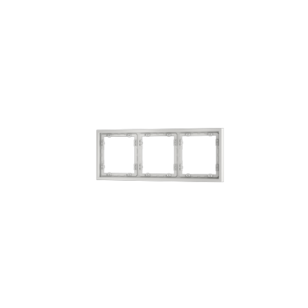 Рамка пластиковая Voltum S70 на 3 поста, (белый матовый)