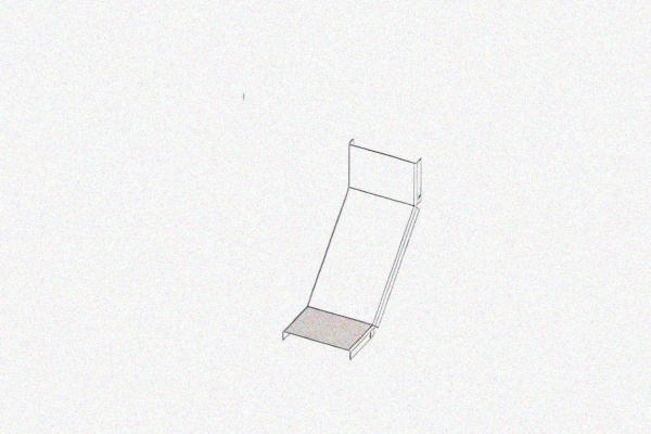 Крышка лотка КЛП 150х100-90 УХЛ1 для поворота трассы вверх на 90, горячее цинкование S1,5