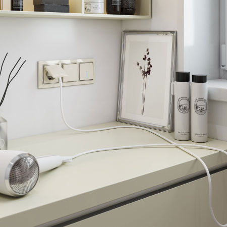 Встраиваемые механизмы Выключатель СУ 1 кл. с подсветкой 10А 00 IP20 Werkel