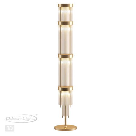 Торшер E14 12*40W YORK золото/металл/стекло ODEON LIGHT