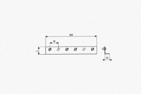 Соединитель лотковый замковый СЛЗх150 УХЛ1, нержавеющая сталь, S0,8