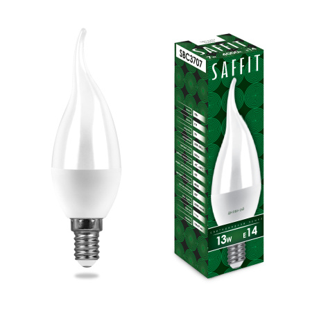 Лампа светодиодная SAFFIT SBC3713 Свеча на ветру E14 13W 6400K