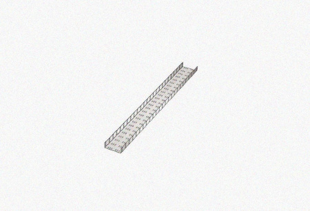 Лоток замковый перфорированный ЛМЗ 200х60х3000 УТ1,5, горячее цинкование, S1,5