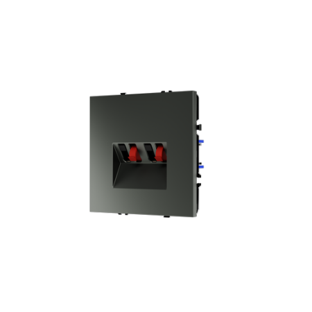 Розетка акустическая встраиваемая Voltum S70 4-местная, (титан)