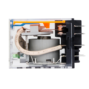 Реле миниатюрное промышленное общ.назн., 4CO, ком.ток 5А, AgSnO₂, 24В DC, опция: светодиод DKC