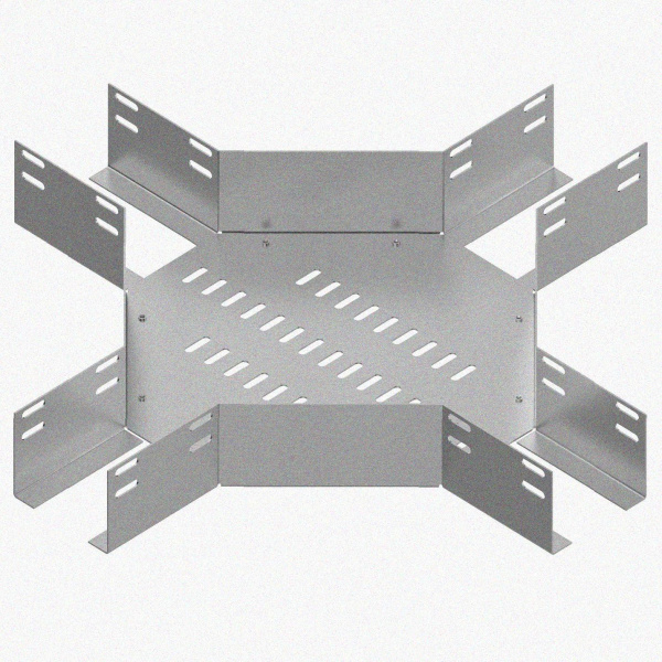 Лоток крестообразный глухой КМГ 500х65 У3, окрашенный, S1,5