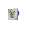 Розетка встраиваемая Voltum S70 с заземлением и защитными шторками, 16А, с USB, A+A, (кашемир) Розетка встраиваемая Voltum S70 с заземлением и защитными шторками, 16А, с USB, A+A, (кашемир)