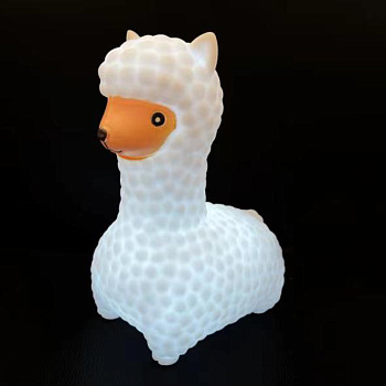 NL-14 Светодиодный ночник "Лама", белый, 3хLR44, акрил, 111х84х152мм. OGM