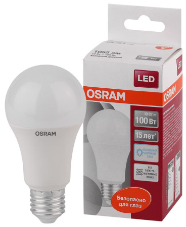 Лампа светодиодная 10 Вт Е27 6500К 1060Лм OSRAM