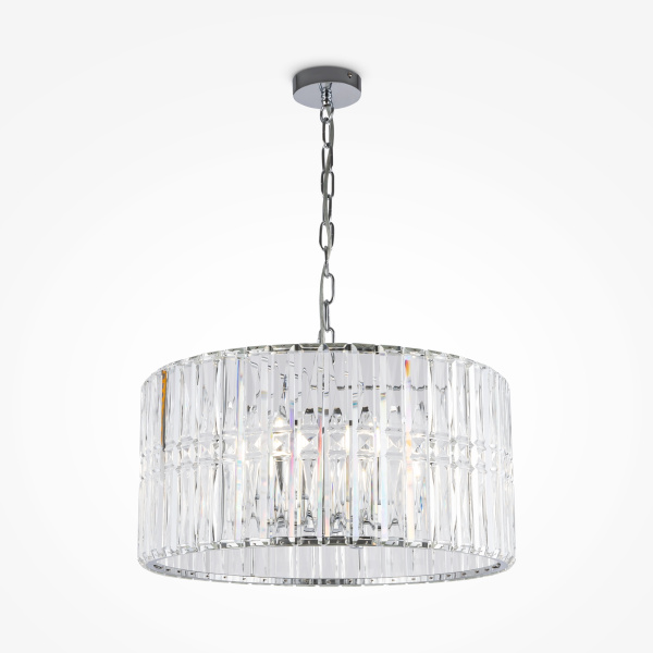 Подвесной светильник 6*E14 60Вт Хром IP20 Facet MOD094PL-06CH Maytoni