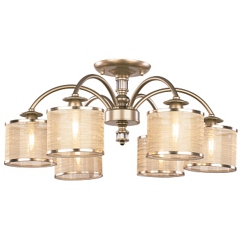 Потолочный светильник 6*E14 40Вт Матовое Золото IP20 Ksenia FR2539CL-06G Freya