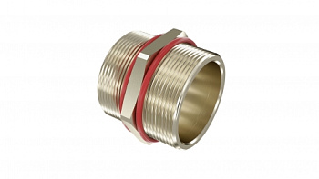 Взрывозащищенная Ex e ниппель. М40x1,5. Никелированная латунь. IP66/67 DKC