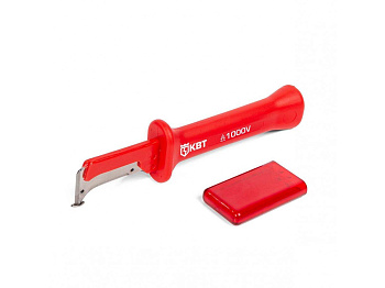 НМИ-11 Нож монтерский диэлектрический с малой «пяткой» и частично изолированным лезвием КВТ