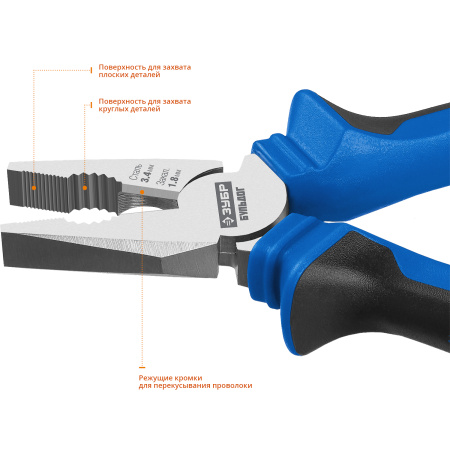 ПРОФЕССИОНАЛ плоскогубцы, 160 мм ЗУБР