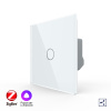 Одноклавишный проходной умный сенсорный выключатель Livolo ZigBee, 1 пост, Белый VL-C701SZ-2WG