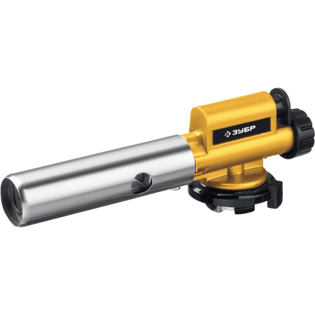 Газовая горелка ГПМ-800 цельнометаллическая, с пьезоподжигом, на баллон с цанговым соединением, 1300°C, Профессионал ЗУБР