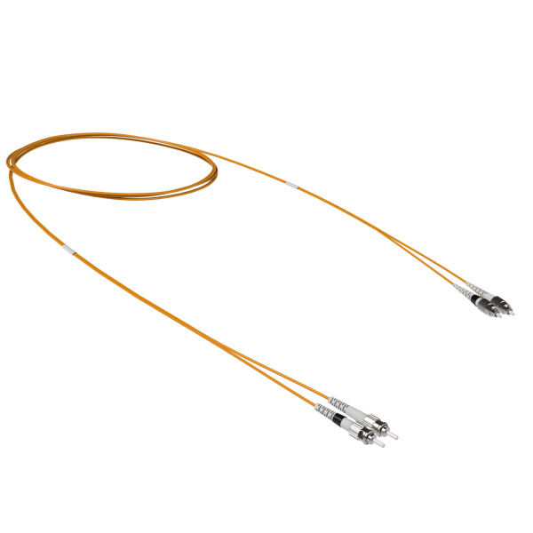 Оптический коммутационный шнур переходной Duplex ST-UPC/FC-UPC, 50/125 OM2, 1 м DKC