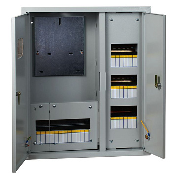 Щит учетно-распред, встраиваемый ЩУРв 3/30 двухдверный (620х530х165) IP31 PROxima EKF