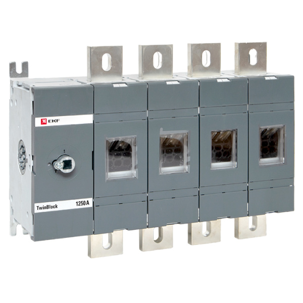 Рубильник 1250A 4П без рукоятки управления TwinBlock EKF