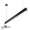 Св-к подвесной св/д IP20 LED 4000K 40W вниз + 12W вверх 220V ITER черный NOVOTECH