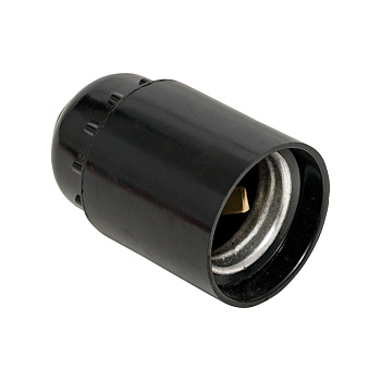 Патрон карболитовый подвесной Е27 черн, индивидуальный пакет EKF