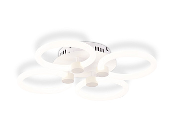 Потолочный светодиодный светильник с пультом FA3808/4 WH белый 3000K-6400K 82W 410*410*90 (ПДУ ИК) Ambrella Light