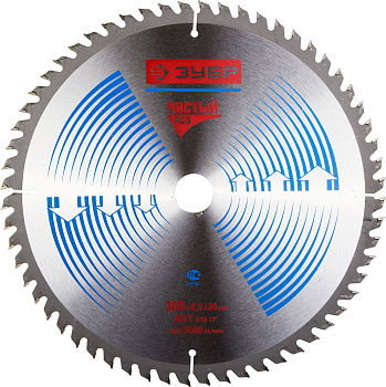 Чисторез 300 x 30мм 60Т, диск пильный по дереву ЗУБР
