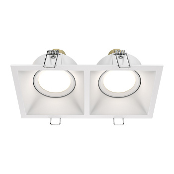 Встраиваемый светильник 2*GU10 50Вт Белый IP20 Downlight DL029-2-02W Technical Maytoni