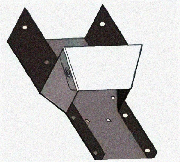 Лоток переходной замковый ЛПЗ 100х110-10х60 УХЛ1 горячее цинкование, S1,5