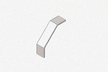 Крышка лотка замкового КЛСЗ 200х60-90 УХЛ1 для поворота трассы вниз на 90, горячее цинкование, S1,5