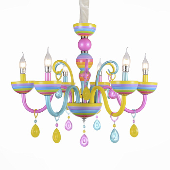 Люстра подвесная Разноцветный/Разноцветный E14 6*40Вт SL672.783.06 ST LUCE